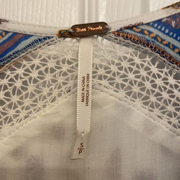 Free People Rain Shine Printed Lace-Up Swing Dress, NWT - Picture 6 of 11